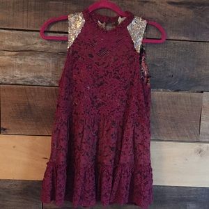 Gimmicks by BKE (buckle) lace shirt-Small